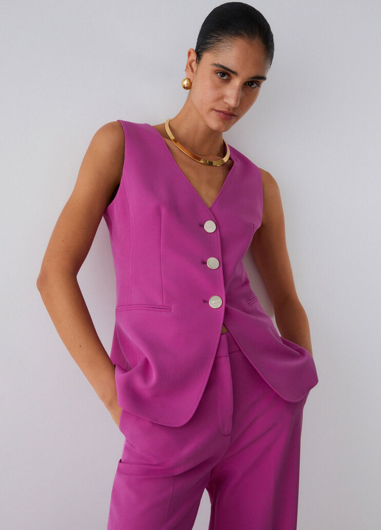 Regular-fit waistcoat orchid pink Liu Jo - medium