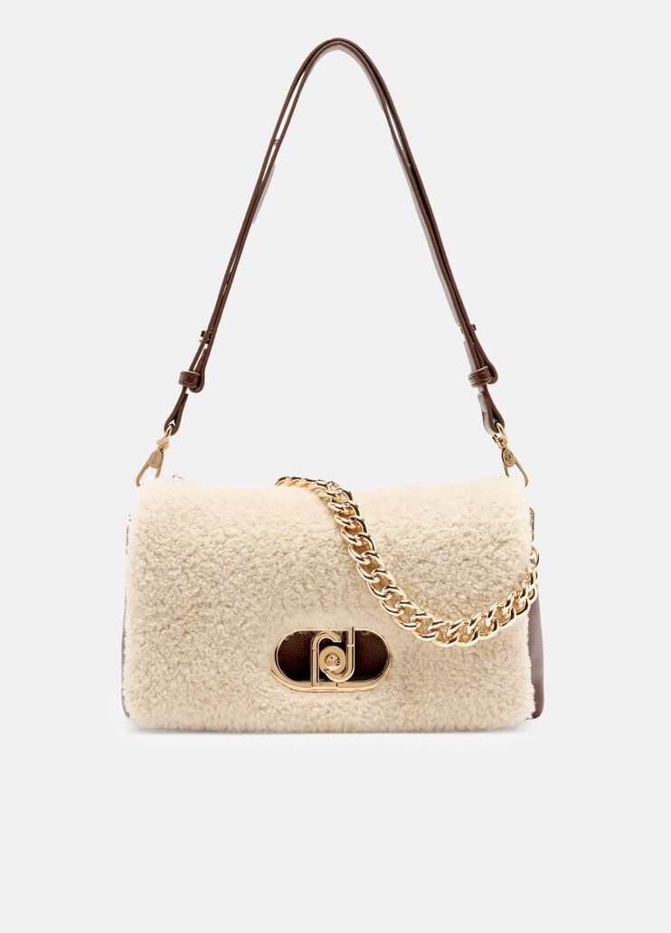 Mittelgroße Tasche LaPuffy aus Teddyfell Dunkelbraun Liu Jo - medium Mittelgroße Tasche LaPuffy aus Teddyfell Dunkelbraun Liu Jo - medium