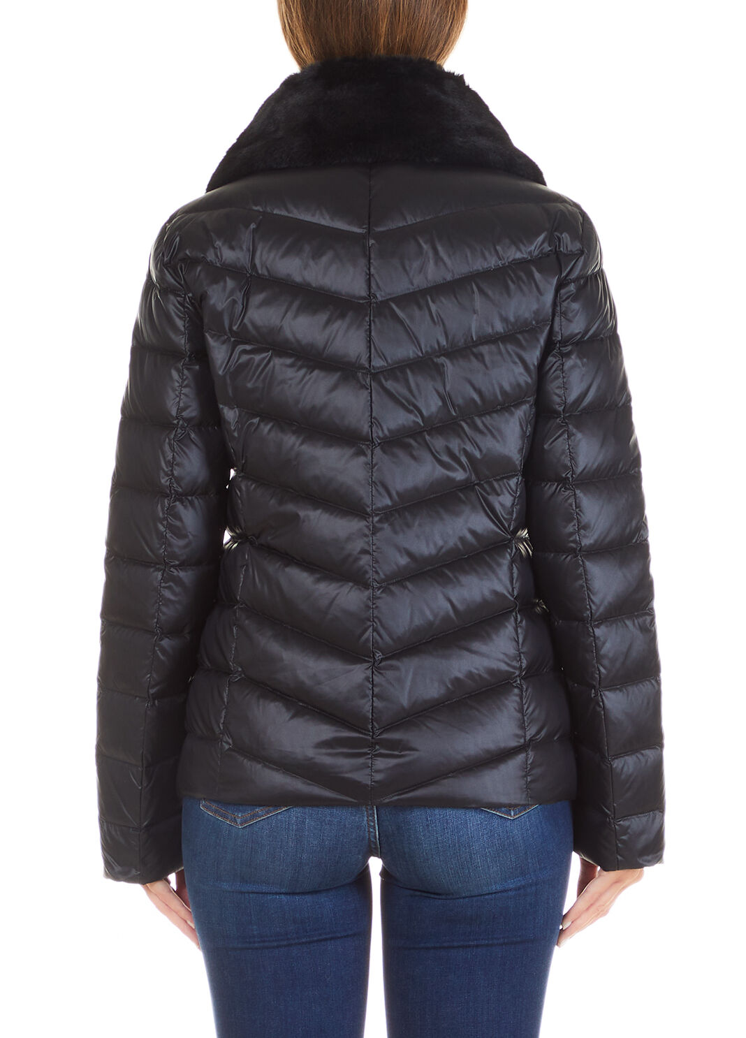 Doudoune slim avec col amovible noir Liu Jo - large image number 1