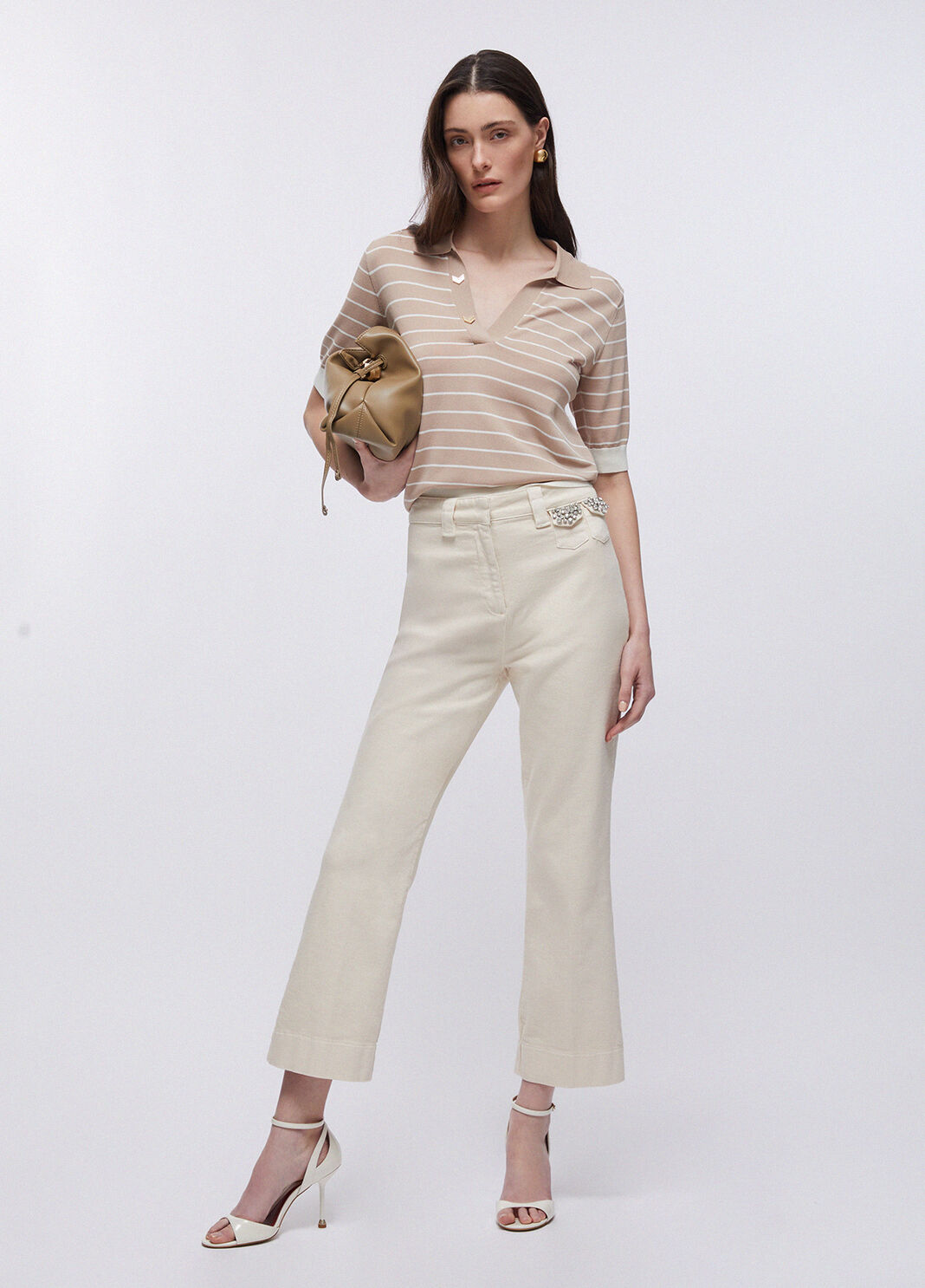 Striped top beige Liu Jo - large image number 5