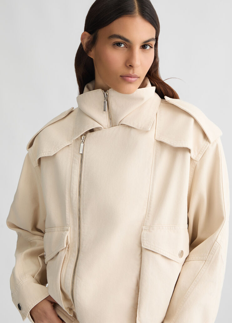 Oversized jacket light beige Liu Jo - large image number 3 Oversized jacket light beige Liu Jo - large image number 3
