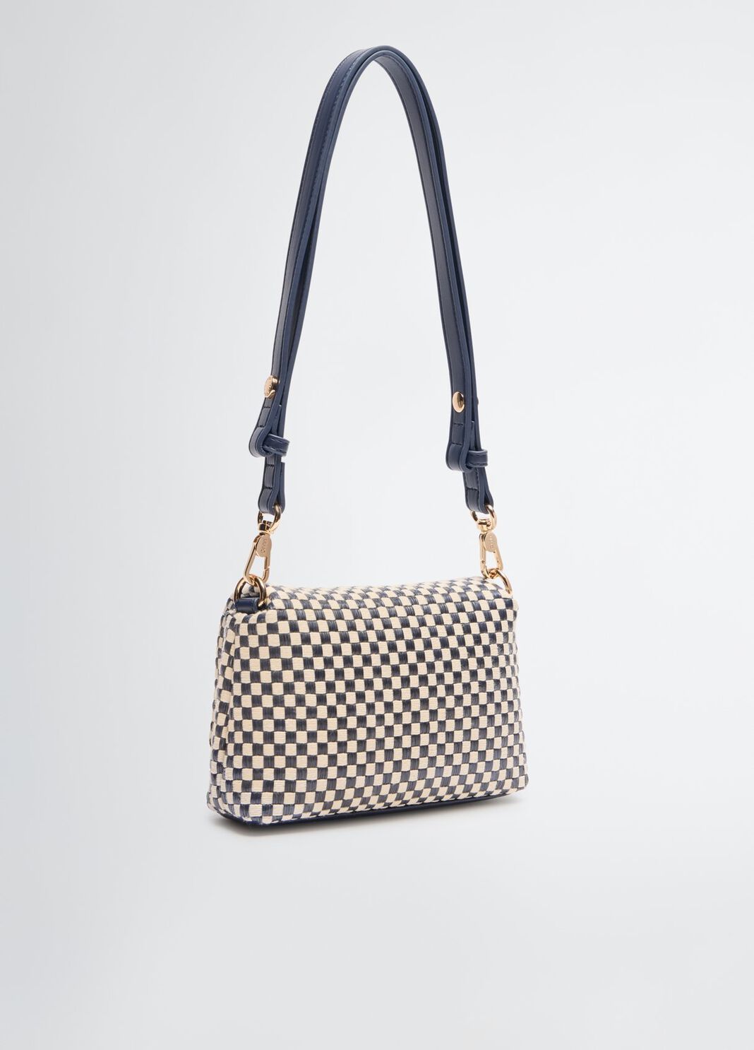 Kleine Tasche LaPuffy Vichy-Muster wei&szlig;/blau Liu Jo - large image number 3