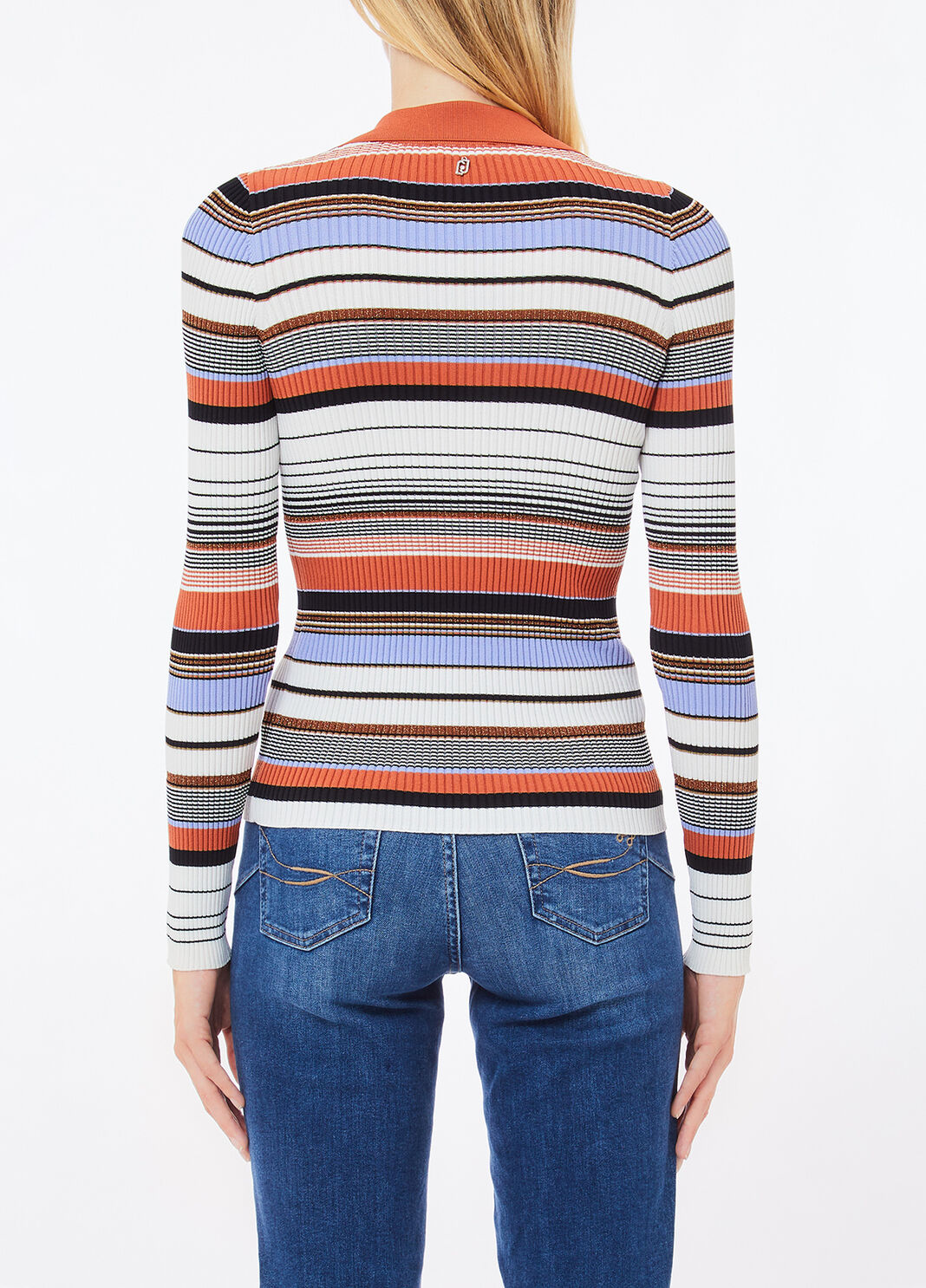 Striped knit cardigan multicolour Liu Jo - large image number 1