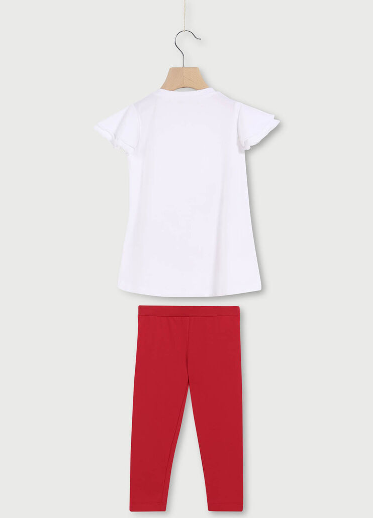 Girl’s outfit White/Red Liu Jo - large image number 1 Girl’s outfit White/Red Liu Jo - large image number 1
