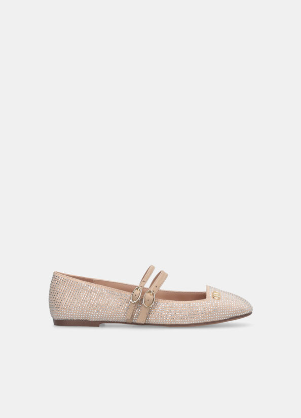 Ballet flats with all-over rhinestones rope Liu Jo - medium