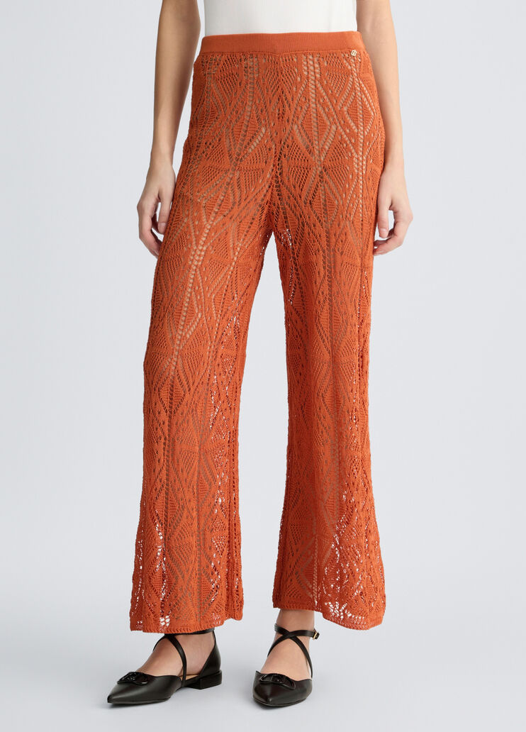 Crochet trousers terracotta Liu Jo - medium Crochet trousers terracotta Liu Jo - medium