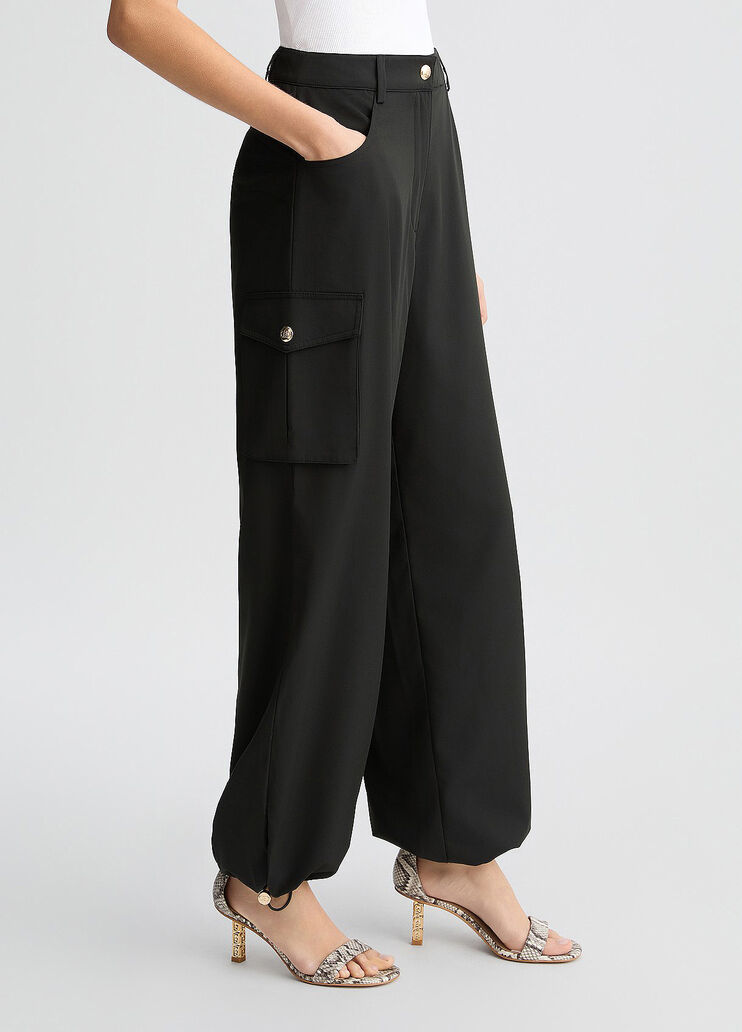 Black cargo trousers black Liu Jo - large image number 3 Black cargo trousers black Liu Jo - large image number 3