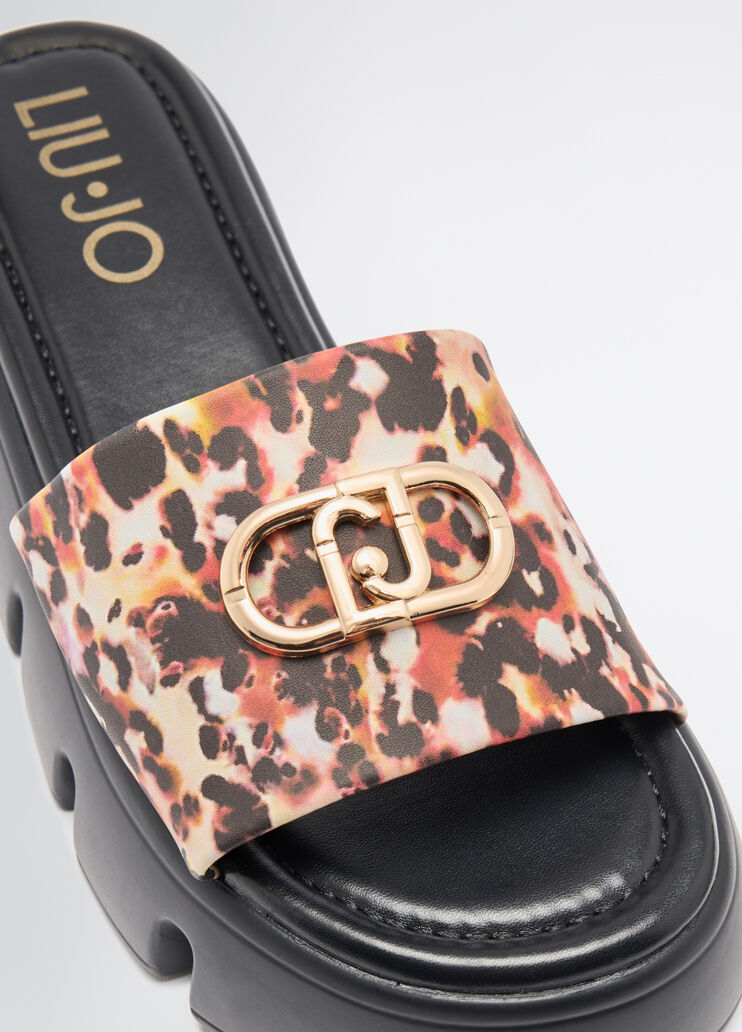 Animal-print flatform sliders animal print Liu Jo - medium Animal-print flatform sliders animal print Liu Jo - medium