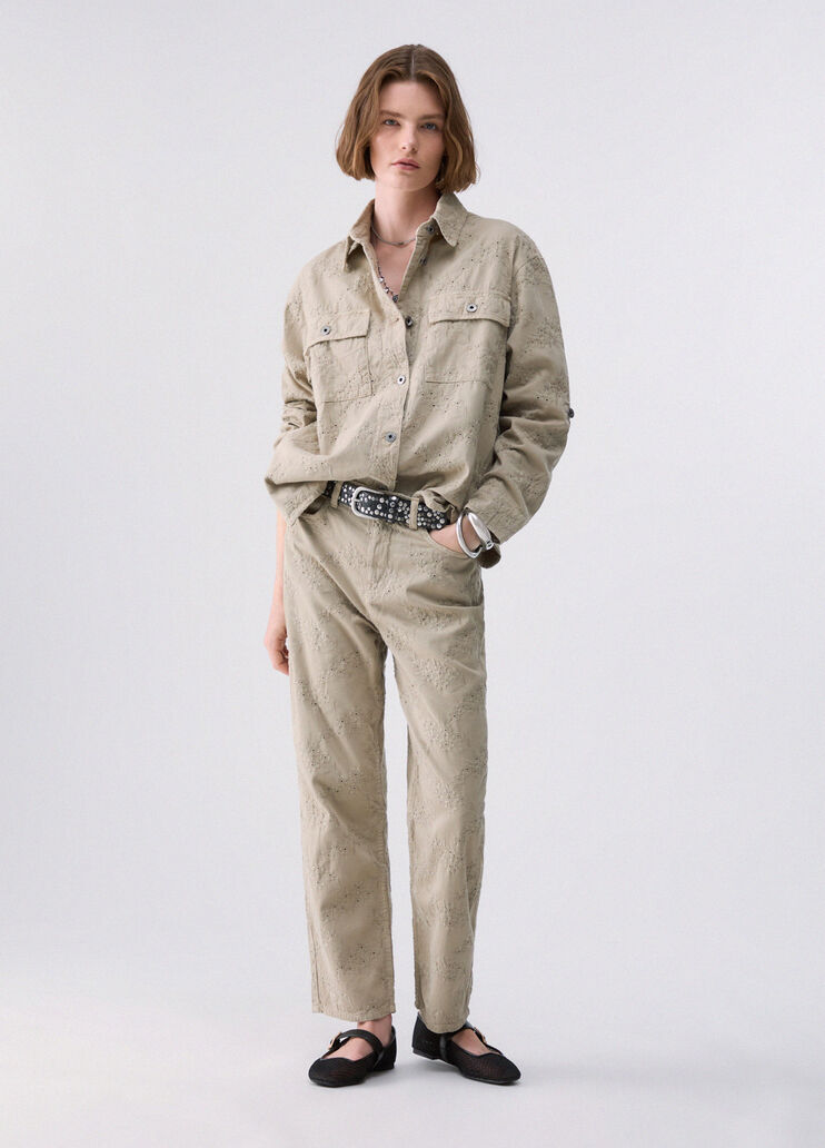 Chemise en Saint-Gall beige Liu Jo - medium