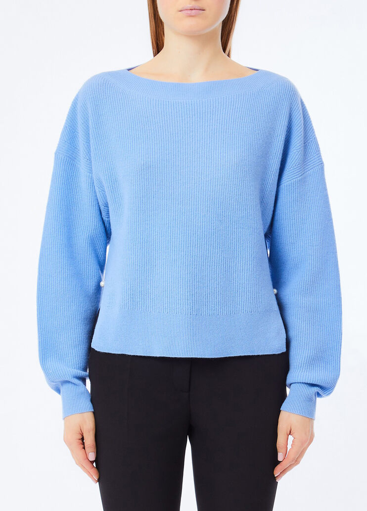 Pullover aus Wolle und Kaschmir Azurblau Liu Jo - medium