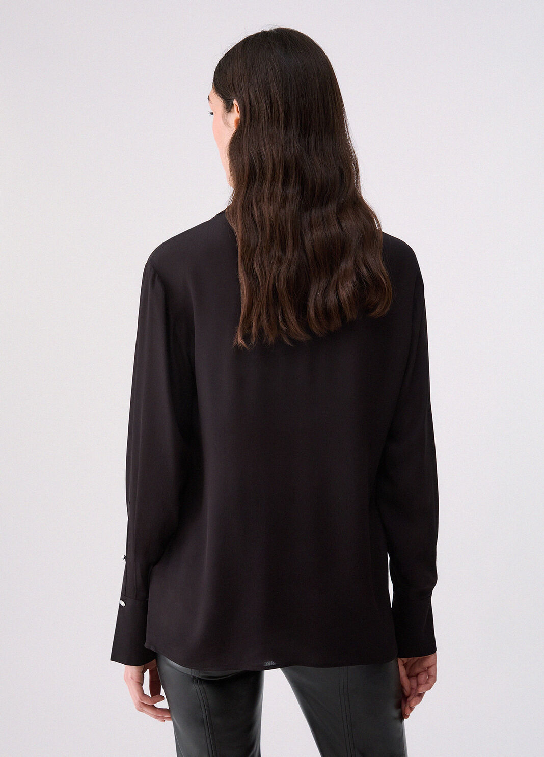 Crepe de Chine Shirt black Liu Jo - large image number 1