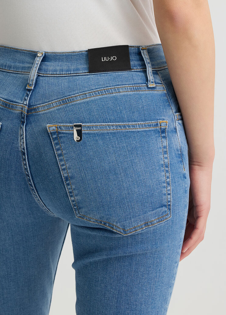 High-rise bootcut jeans blue denim Liu Jo - large image number 2 High-rise bootcut jeans blue denim Liu Jo - large image number 2