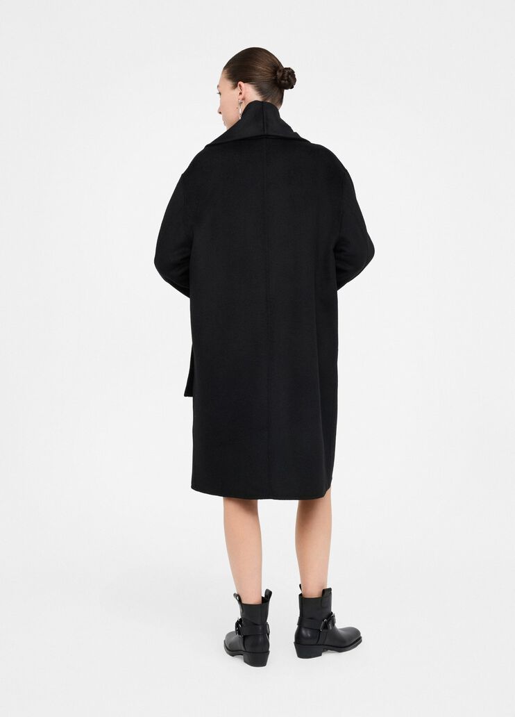 Wool coat with scarf black Liu Jo - large image number 1 Wool coat with scarf black Liu Jo - large image number 1