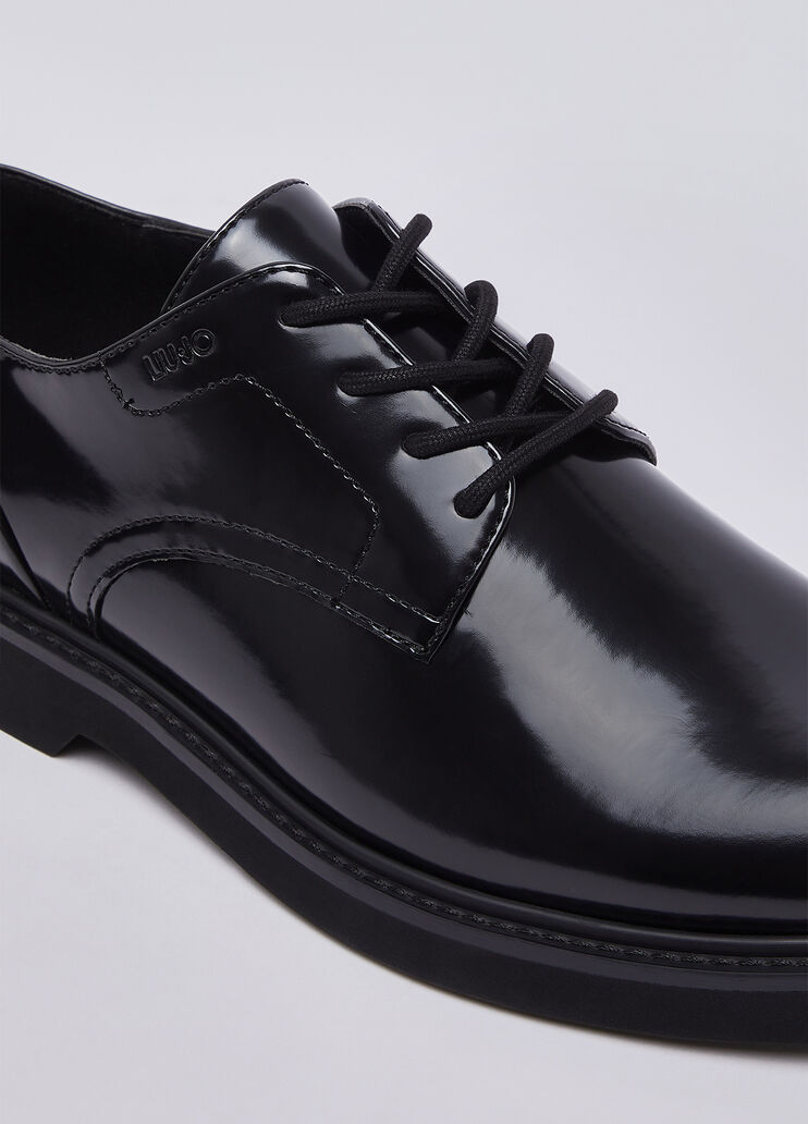Glossy lace-up shoes black Liu Jo - medium