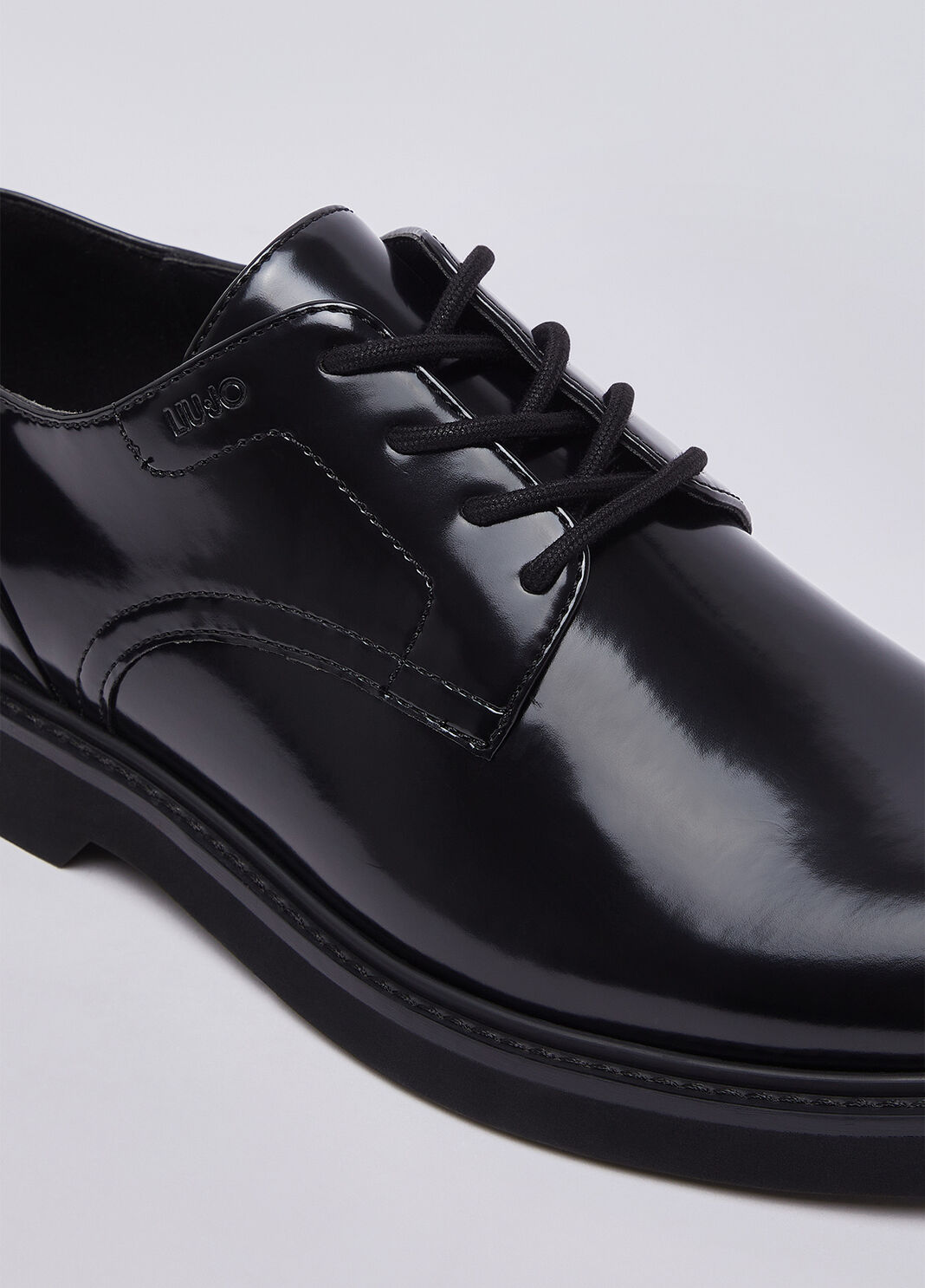 Glossy lace-up shoes black Liu Jo - large image number 5