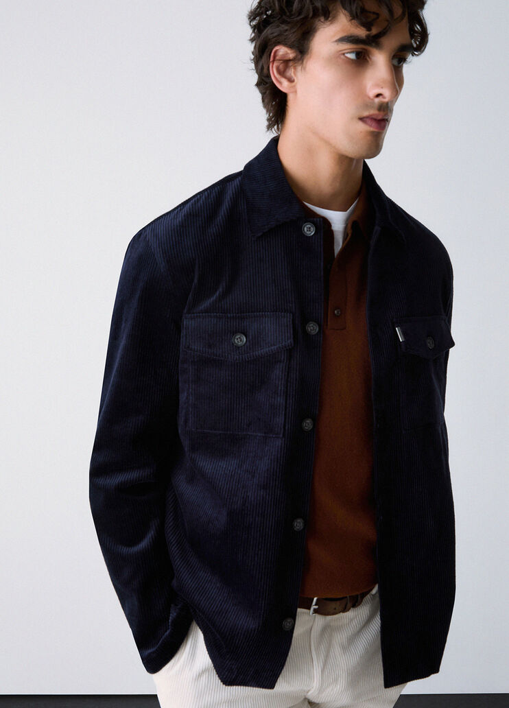 Corduroy Overshirt Jacket dark blue Liu Jo - medium