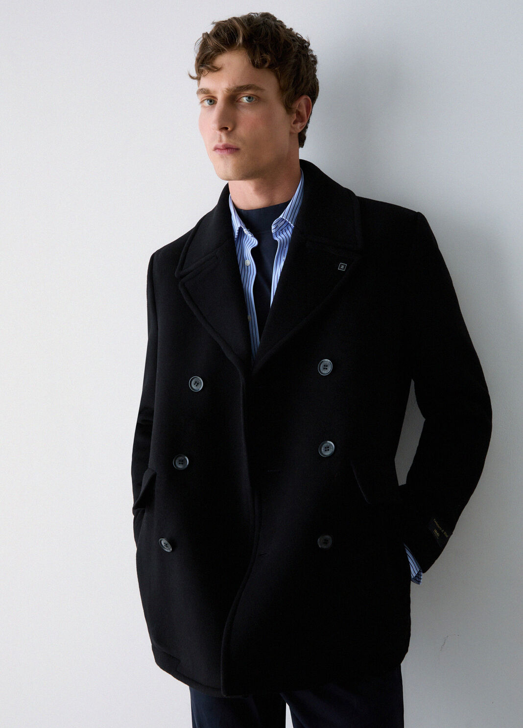 Wool and Cashmere Peacoat black Liu Jo - large image number 3