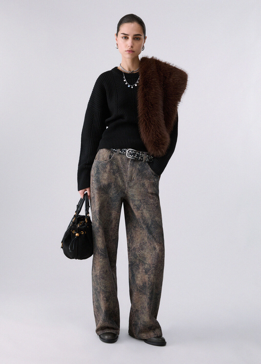 Wool Blend Sweater with Bow black Liu Jo - large image number 5