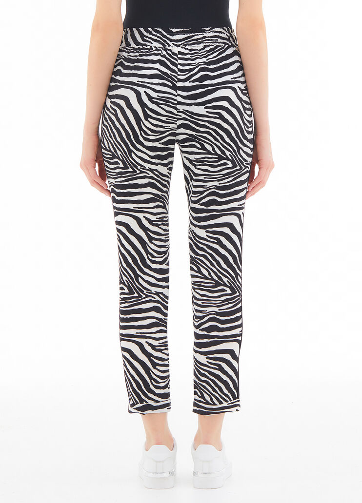 Eco-friendly joggers black/white zebra Liu Jo - large image number 1 Eco-friendly joggers black/white zebra Liu Jo - large image number 1
