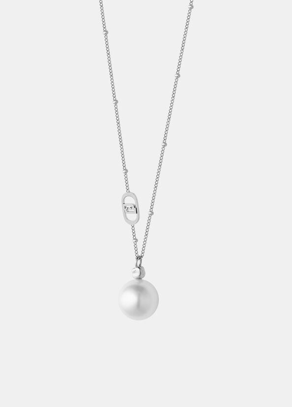 Necklace with pearl detailing silver Liu Jo - large image number 1