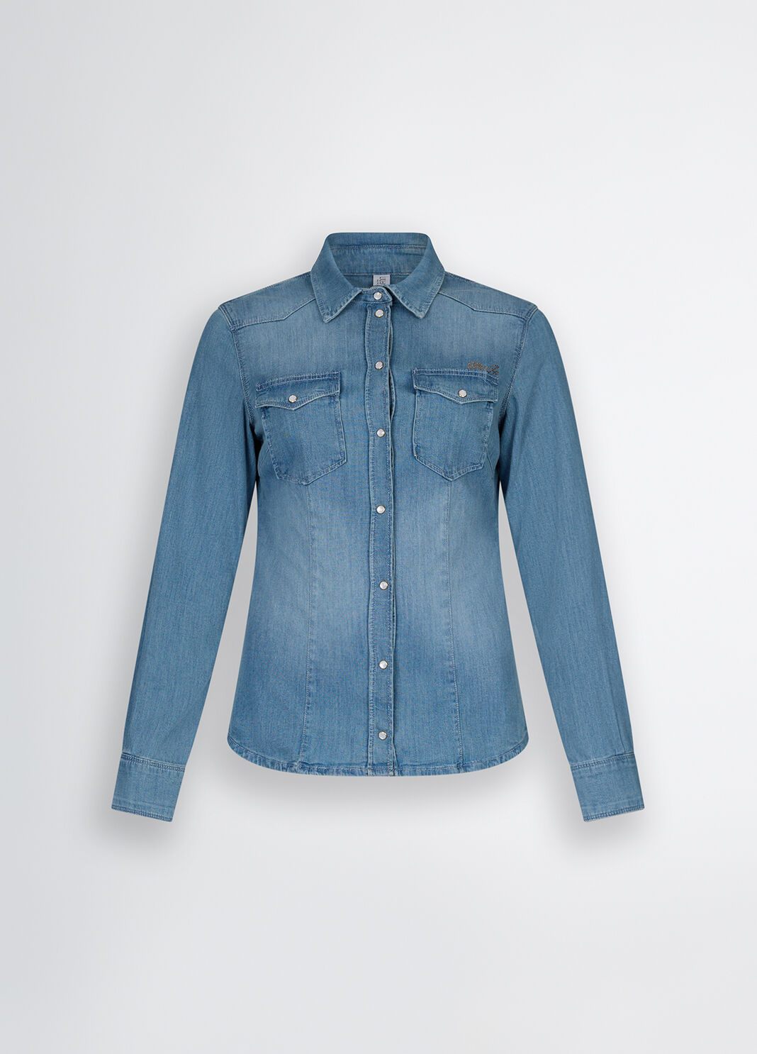 Camicia in denim denim blu Liu Jo - large image number 4