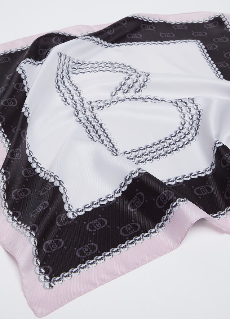 Foulard with letter black Liu Jo - medium