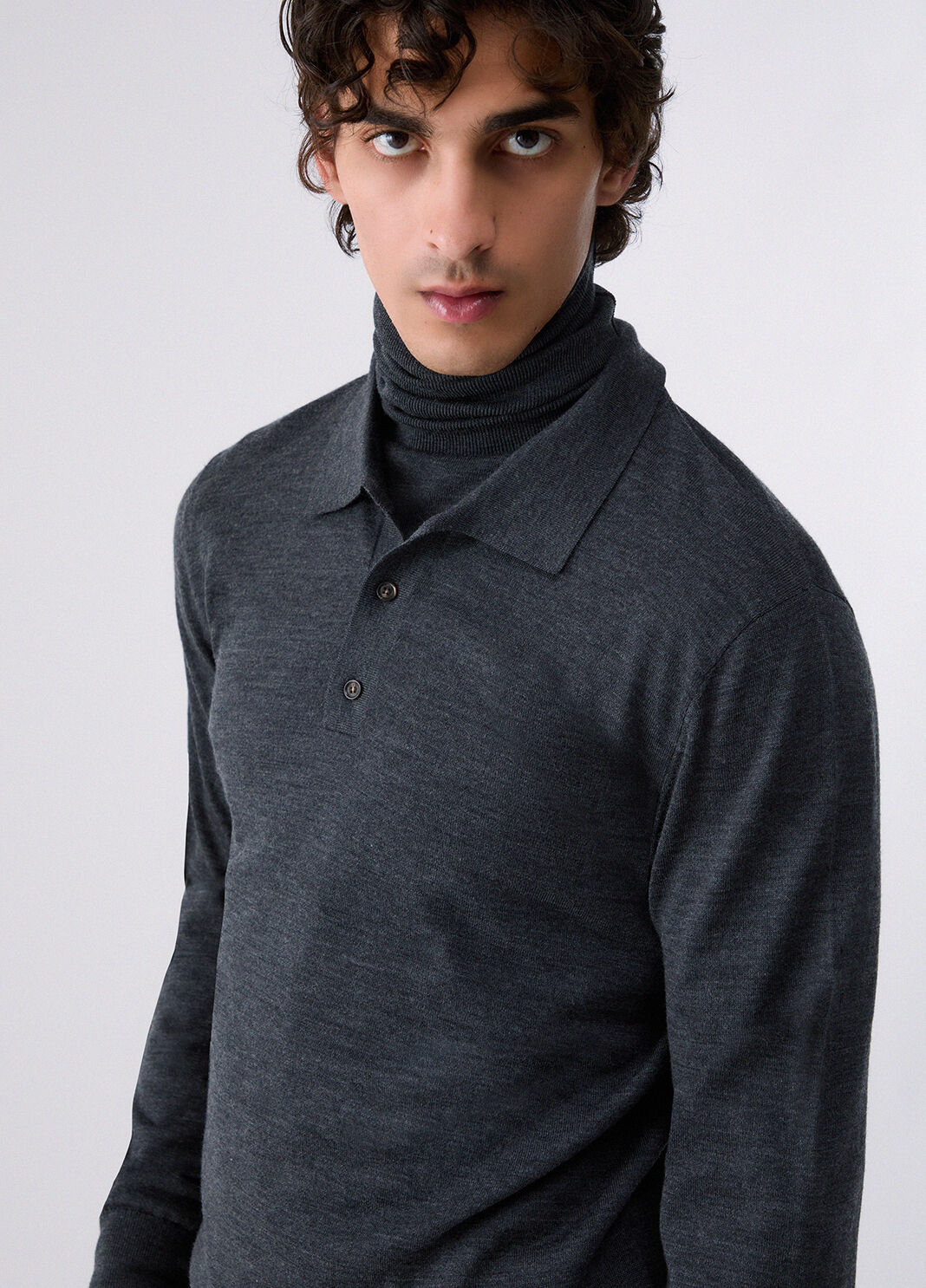Merino Wool Polo dark grey Liu Jo - large image number 4
