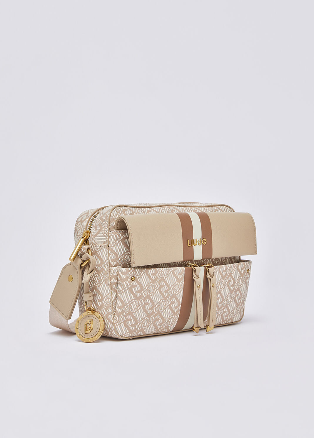 Medium crossbody bag with pocket beige Liu Jo - large image number 2