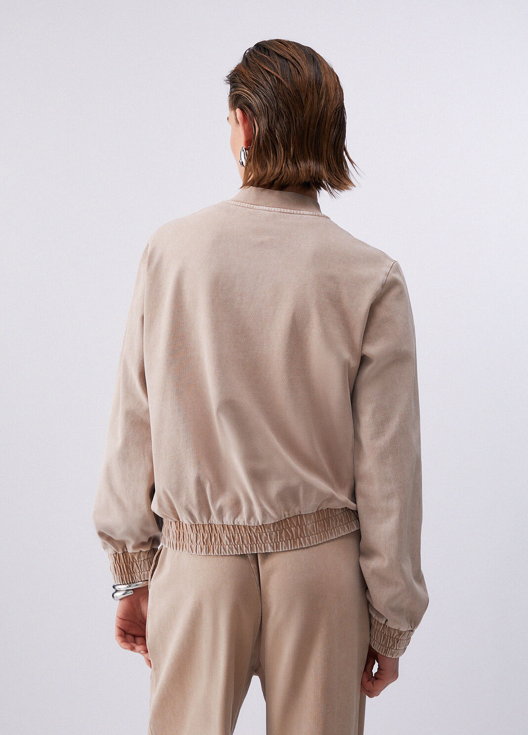 Faded jersey jacket beige Liu Jo - large image number 1