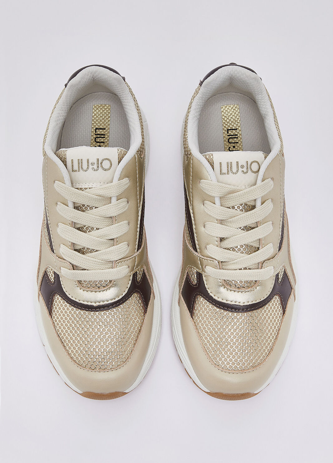 Sneaker aus metallisiertem Mesh Kordel Liu Jo - large image number 4