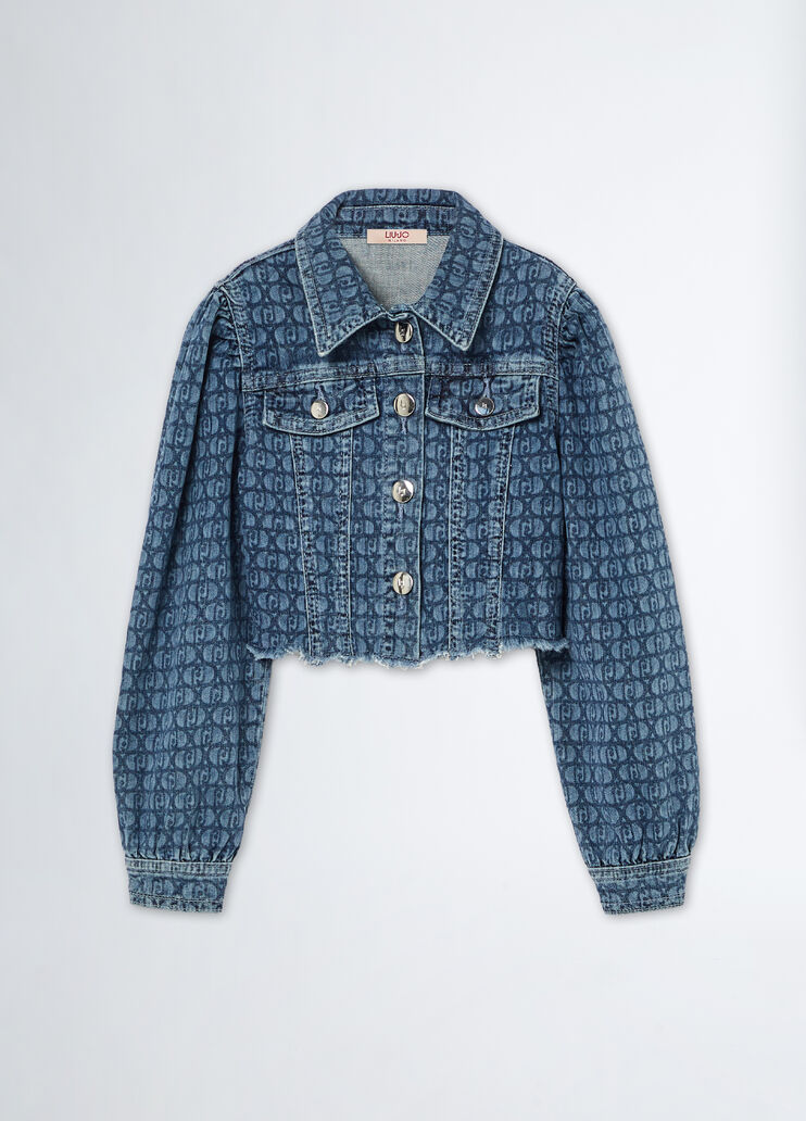 Denim jacket with monogram monogram Liu Jo - medium Denim jacket with monogram monogram Liu Jo - medium