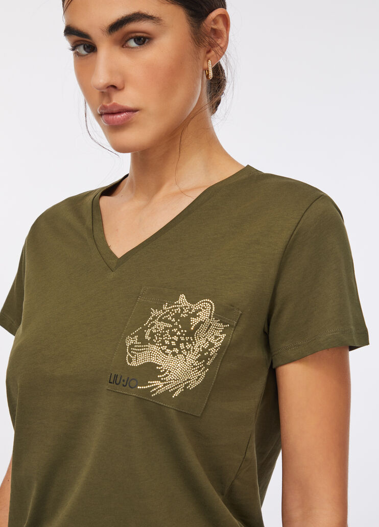 Liu Jo Better T-shirt olive green Liu Jo - medium
