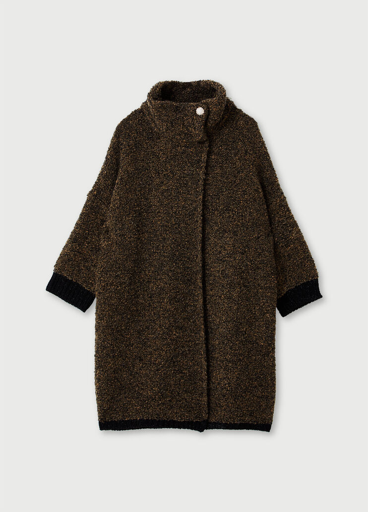 Long bouclé cardigan Brown Liu Jo - large image number 4 Long bouclé cardigan Brown Liu Jo - large image number 4