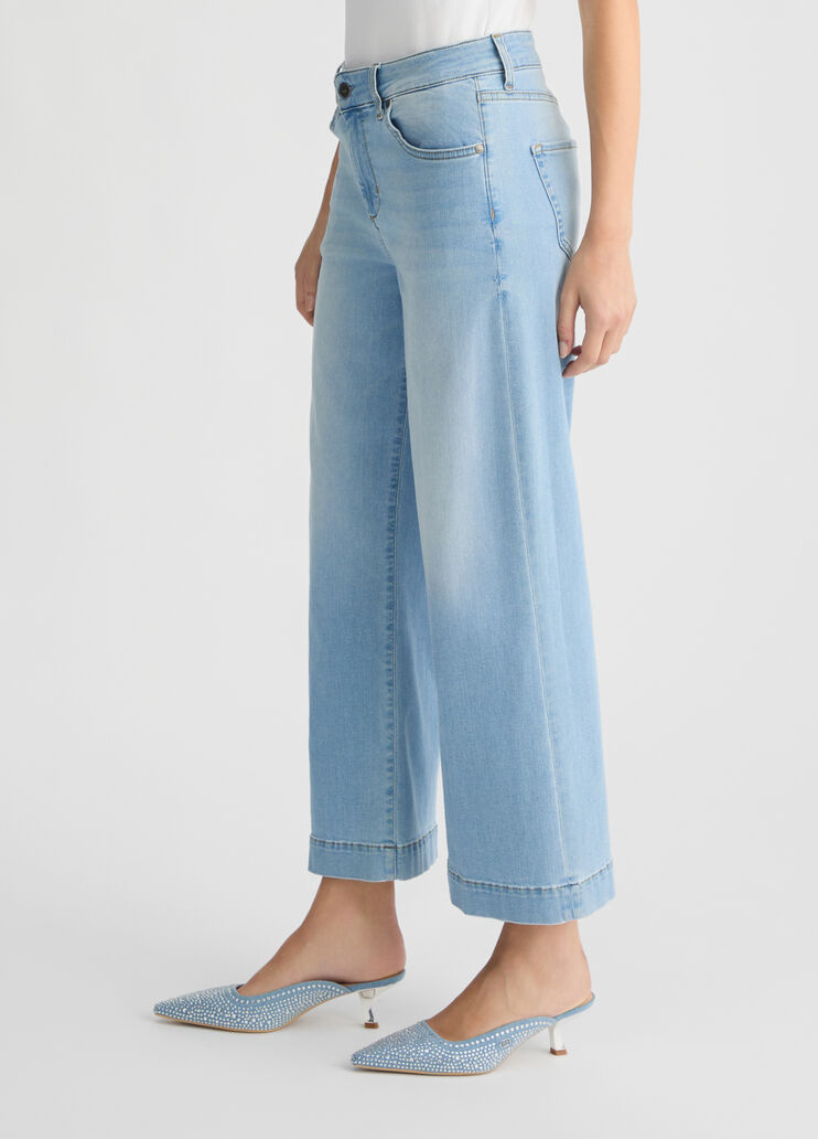 Cropped flared jeans light denim Liu Jo - large image number 3