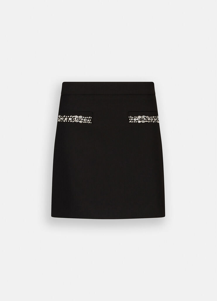 Minirock mit Strass Schwarz Liu Jo - large image number 6