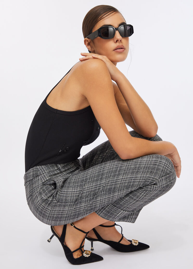 Glen plaid trousers glen plaid Liu Jo - medium Glen plaid trousers glen plaid Liu Jo - medium