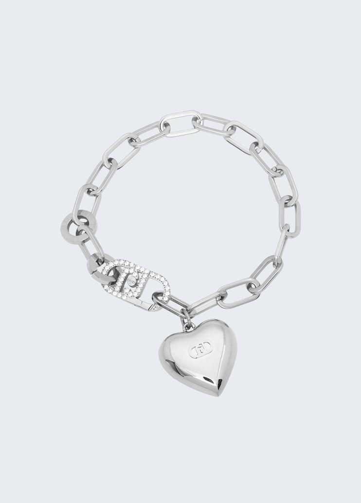 Bracelet with heart charm silver Liu Jo - medium Bracelet with heart charm silver Liu Jo - medium