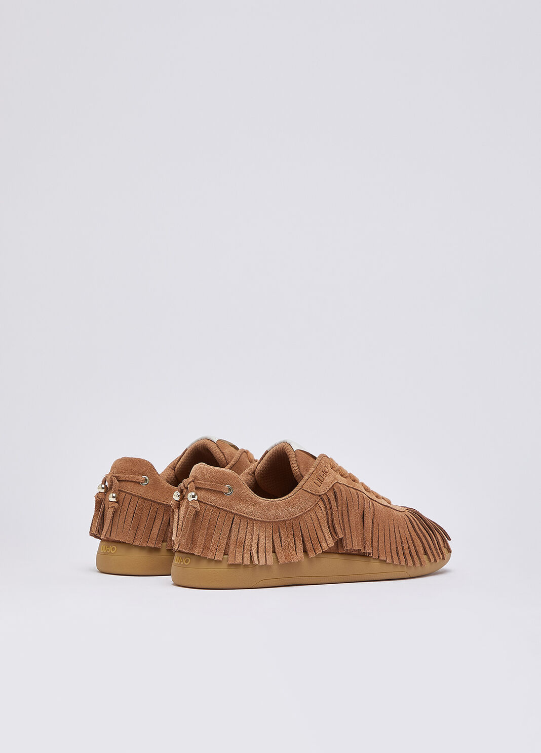 Suede Fringe Sneakers dark beige Liu Jo - large image number 2