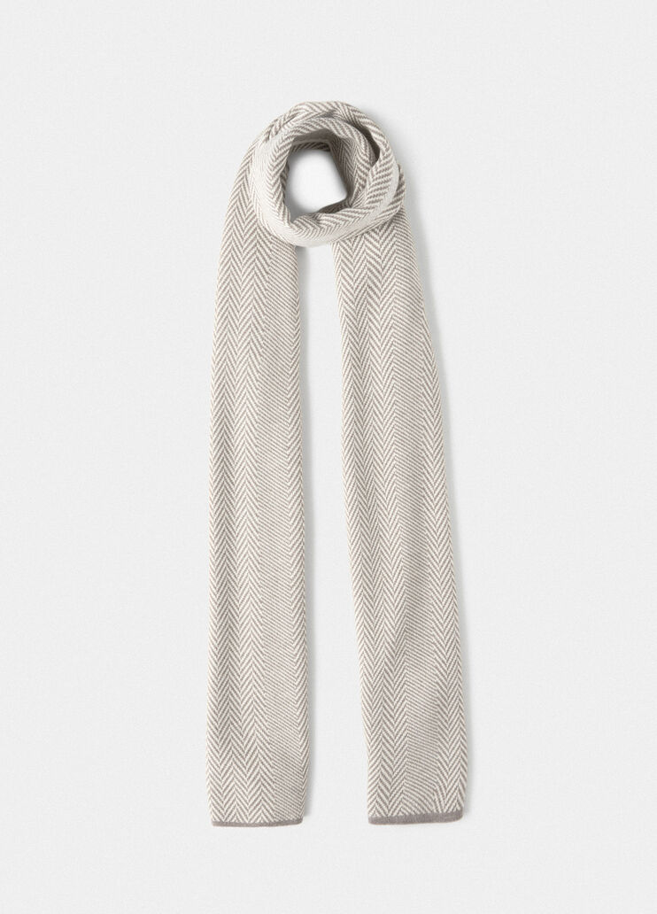 Chevron-Schal aus Wolle Beige Liu Jo - medium Chevron-Schal aus Wolle Beige Liu Jo - medium