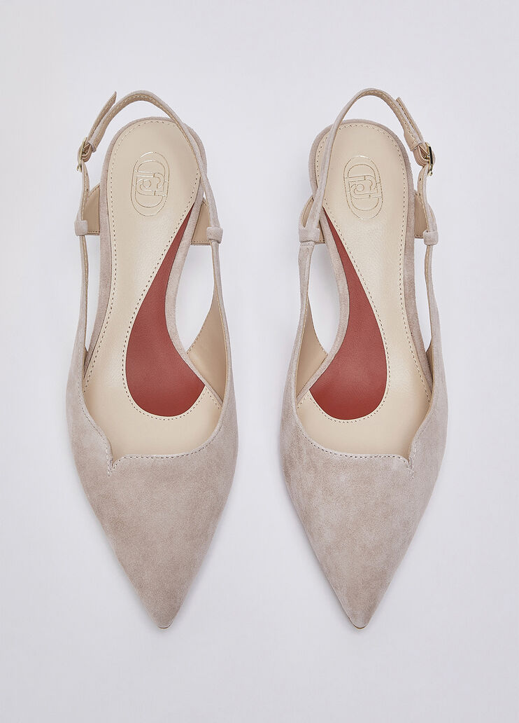 Slingback in camoscio bianco Liu Jo - medium