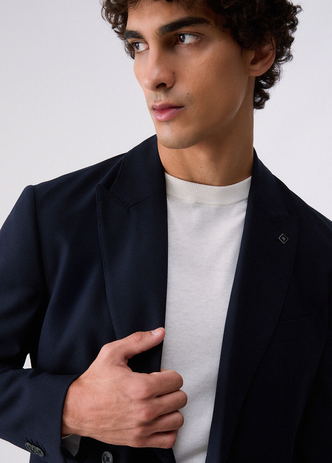 Elegant jacket double-breasted dark blue Liu Jo - large image number 4