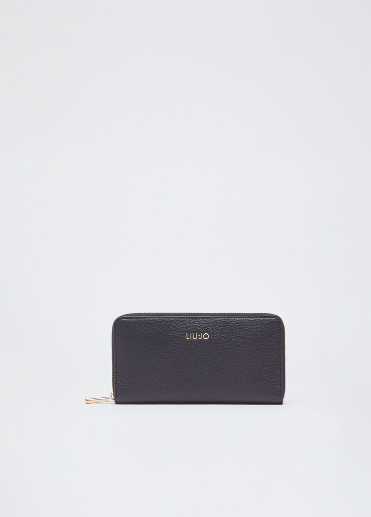 Large monogram wallet black Liu Jo - medium