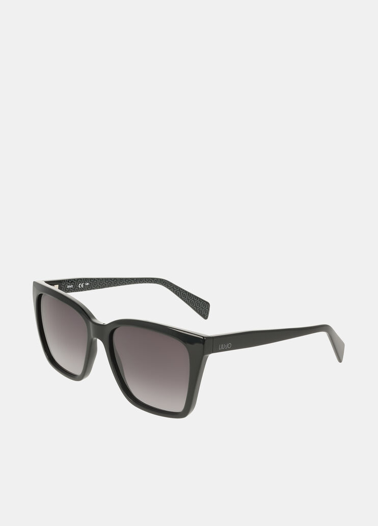 Rechteckige Sonnenbrille schwarz Liu Jo - large image number 1