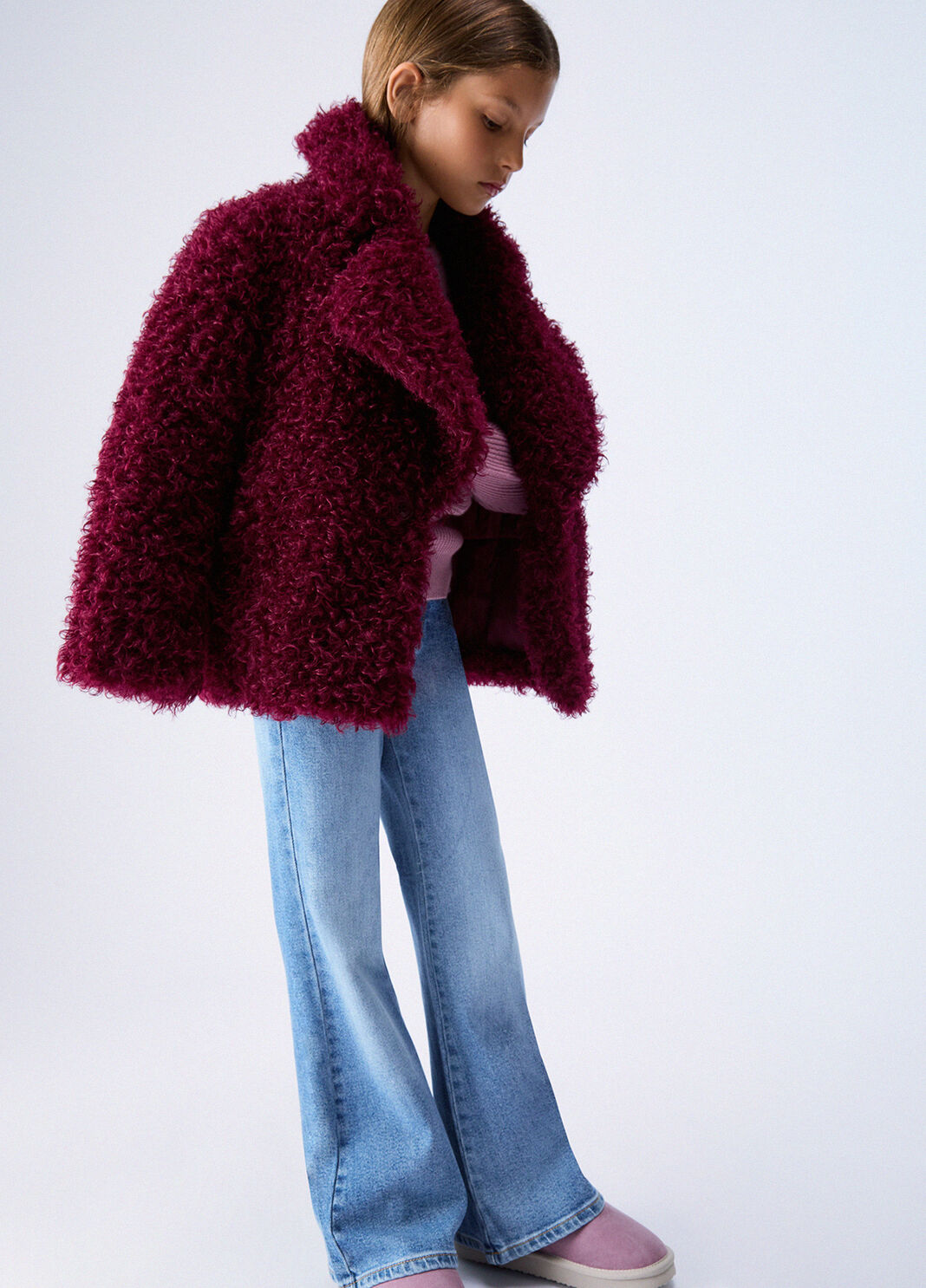 Jean flare avec d&eacute;tails us&eacute;s denim bleu Liu Jo - large image number 1