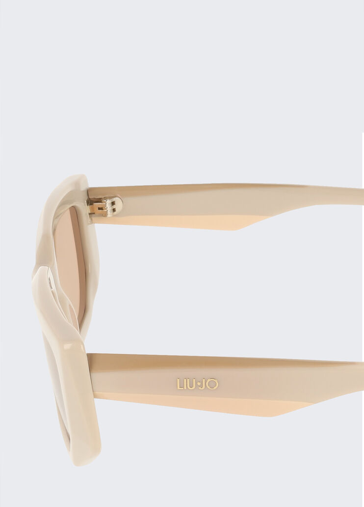 Rectangular sunglasses beige Liu Jo - large image number 2