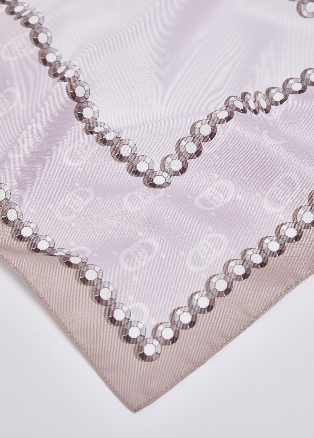 Scarf with T-letter motif beige Liu Jo - large image number 4