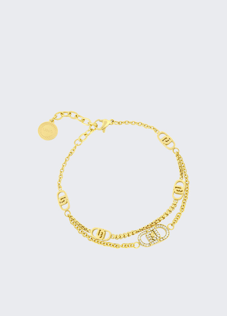 Bracelet with monogram logo gold Liu Jo - medium  Bracelet with monogram logo gold Liu Jo - medium