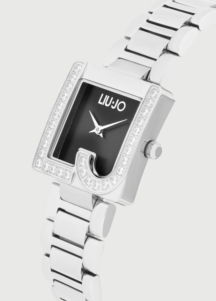 Armbanduhr aus Stahl mit Logo  Liu Jo - large image number 2 Armbanduhr aus Stahl mit Logo  Liu Jo - large image number 2