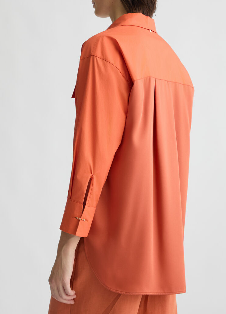 Cotton shirt terracotta Liu Jo - large image number 3 Cotton shirt terracotta Liu Jo - large image number 3