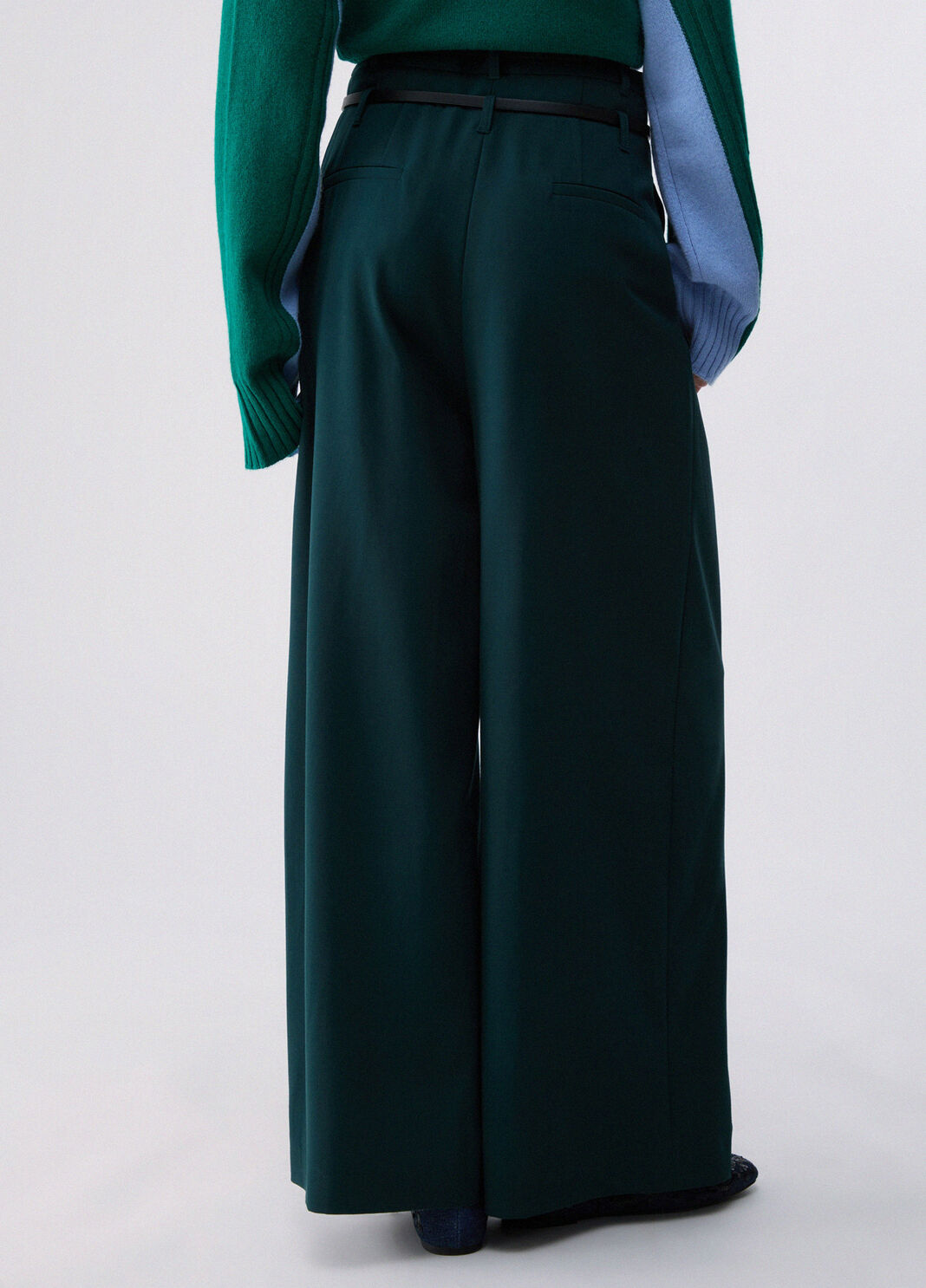 Flannel Flare Pants green Liu Jo - large image number 1